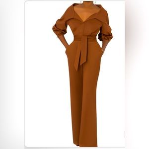 Brown Pants Jumpsuit